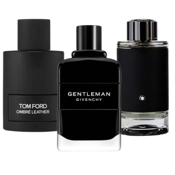 Combo of 3 Men's Fragrances – Tom Ford Ombre Leather, Givenchy Gentleman, Montblanc Explorer (100ml)